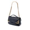 Fendi Zucca Crystal Double F Baguette Satchel Secondhand
