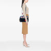 Prada Medium Saffiano Trimmed City Calf Greca Esplanade Satchel Secondhand