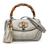 Gucci Medium Speckled Calfskin New Bamboo Top Handle Bag Secondhand
