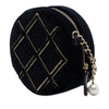 Chanel Velvet Pearl Sequin Round Crossbody Secondhand