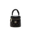 Chanel Mini Quilted Lambskin Ruched Handle Vanity Case Secondhand