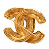 Chanel CC Gold Plated Quilted Brooch Secondhand