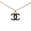 Chanel CC Gold Plated Enamel Pendant Necklace Secondhand