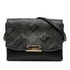 Burberry Embossed Grain Check Leather Langley Crossbody Secondhand