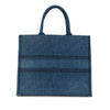 Secondhand Dior Large Oblique Denim Book Tote