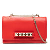 Valentino Leather Rockstud Va Va Voom Clutch on Chain Secondhand