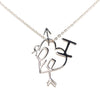 Dior Brass I Love Dior Heart Arrow Pendant Necklace Secondhand