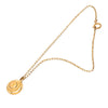 Chanel CC Gold Plated Medallion Pendant Necklace Secondhand