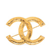 Chanel CC Gold Plated Strass Brooch Secondhand