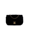 Chanel Small Quilted Velvet CC Eyelet Flap Secondhand