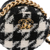 Chanel Tweed 19 Round Clutch with Chain and Coin Purse Secondhand