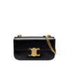 Celine Shiny Calfskin Triomphe Claude Shoulder Bag Secondhand
