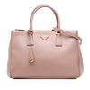 Prada Medium Saffiano Lux Galleria Double Zip Satchel Secondhand