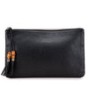 Gucci Calfskin Bamboo Tassel Clutch Secondhand