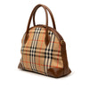 Burberry Haymarket Check Canvas Dome Satchel Secondhand