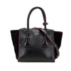 Prada Mini Scamosciato Trimmed Glace Calf Twin Pocket Satchel Secondhand
