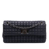 Chanel Chocolate Bar Iridescent Calfskin Bubble Flap Secondhand