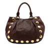 Miu Miu Studded Leather Top Handle Bag Secondhand