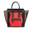 Celine Micro Tricolor Leather Luggage Tote Secondhand