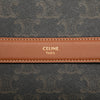 Celine Triomphe Coated Canvas Wristlet Flap Pouch Secondhand