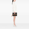Celine Triomphe Coated Canvas Wristlet Flap Pouch Secondhand