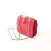 Valentino Rockstud Glam Lock Leather Chain Crossbody Bag in Pink Secondhand