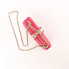 Valentino Rockstud Glam Lock Leather Chain Crossbody Bag in Pink Secondhand