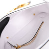 Valentino Garavani V logo Leather Shoulder bag in White Secondhand