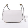 Valentino Garavani V logo Leather Shoulder bag in White Secondhand