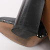 Secondhand Valentino Garavani Rockstuds Leather Ankle Boots in Black, Size 37.5 EU