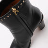 Secondhand Valentino Garavani Rockstuds Leather Ankle Boots in Black, Size 37.5 EU