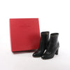 Secondhand Valentino Garavani Rockstuds Leather Ankle Boots in Black, Size 37.5 EU