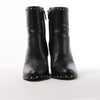 Secondhand Valentino Garavani Rockstuds Leather Ankle Boots in Black, Size 37.5 EU