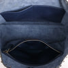 Valentino Garavani Rockstud Leather Shoulder Bag in Navy Blue Secondhand