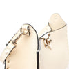 Valentino Garavani Rockstud Leather Shoulder Bag in Ecru Secondhand