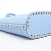 Valentino Garavani Rockstud Leather x Studs Shoulder Bag in Blue Secondhand