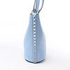Valentino Garavani Rockstud Leather x Studs Shoulder Bag in Blue Secondhand