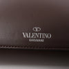 Valentino Garavani VLTN Leather Shoulder Bag in Brown Secondhand