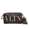 Valentino Garavani VLTN Leather Shoulder Bag in Brown Secondhand