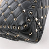 Valentino Garavani VLTN Rockstud Spike Chain Leather 2Way Shoulder Bag in Black Secondhand