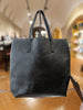 Valentino Logo Shopper handbag in black leather