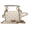 Valentino mini Rockstud Spike bag in white leather