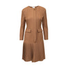 Secondhand Valentino Boutique Pleated Wool Dress