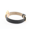Secondhand Van Cleef & Arpels Alhambra WTYB02B3 136574 YG & Leather QZ Watch with Shell-Face HH5655