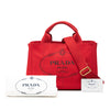 Prada Small Canvas Canapa Logo Tote Secondhand