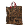 Secondhand Fendi Leopard Print Canvas Tote