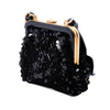 Chanel Tweed and Lambskin Sequin Bow Clutch With Chain Secondhand