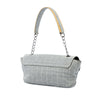 Chanel Choco Bar Canvas Camellia CC No. 5 Flap Handbag Secondhand