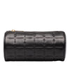 Chanel CC Chocolate Bar Lambskin Barrel Cosmetic Pouch Secondhand