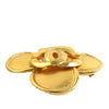 Chanel CC Gold Plated Clover Brooch Secondhand